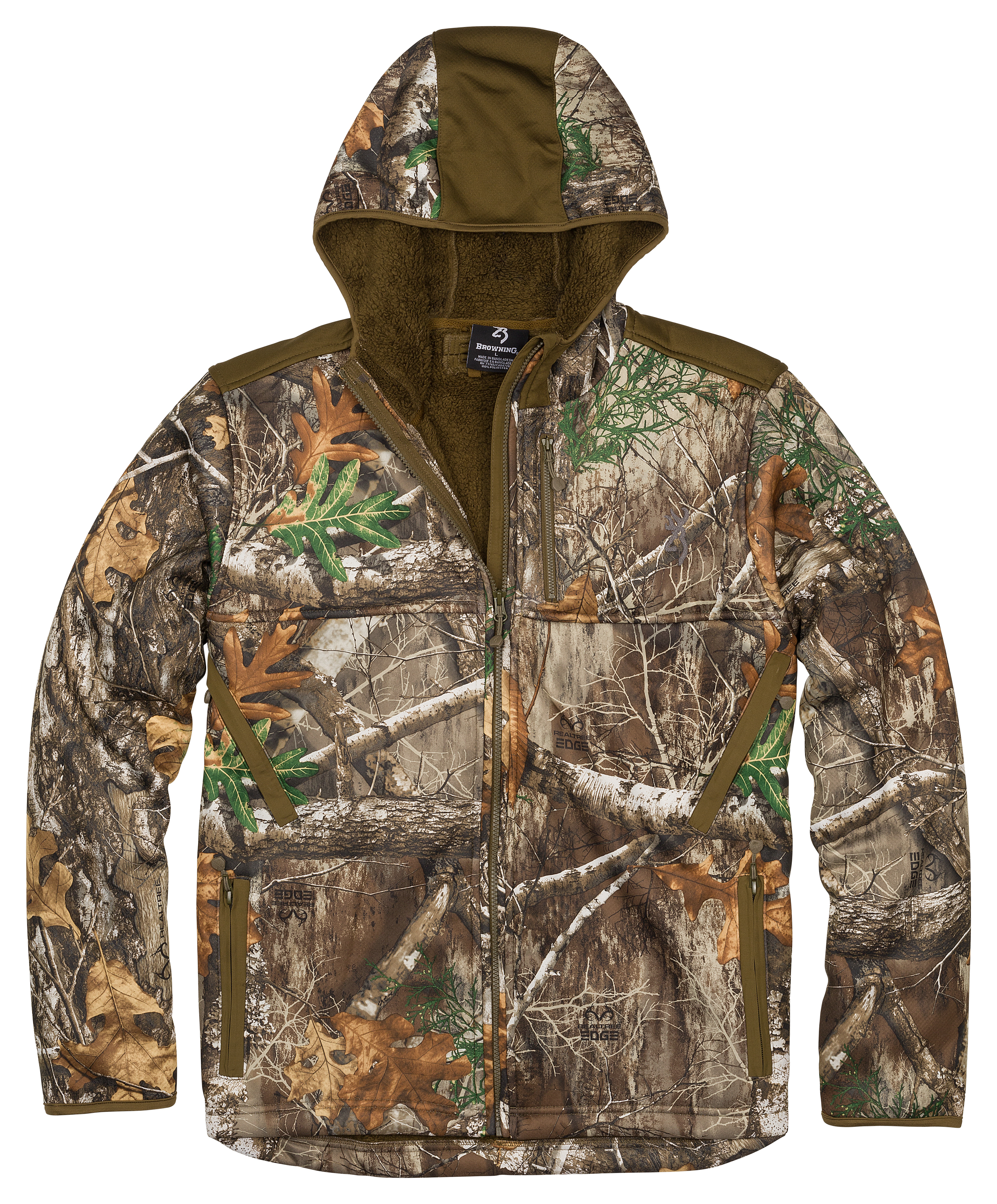High Pile Hooded Jacket Hunting Clothing Browning